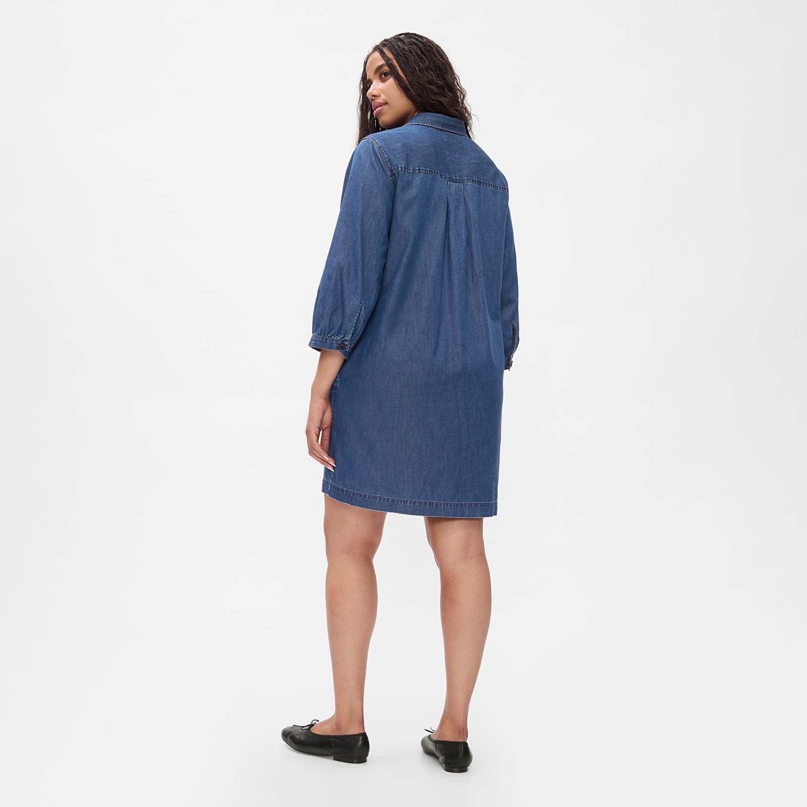 Dresses GAP Denim Dress Dark Wash Indigo