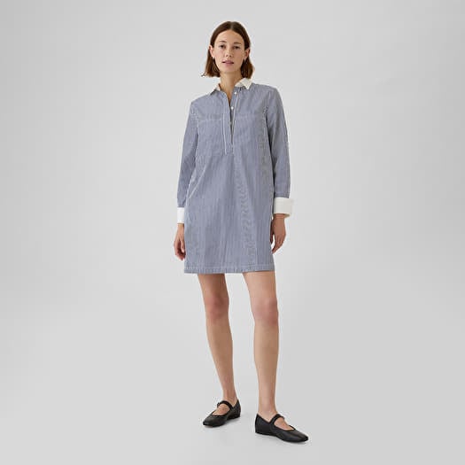 GAP Shirt Dress Blue Stripe