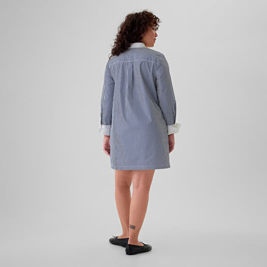 GAP Shirt Dress Blue Stripe | Queens