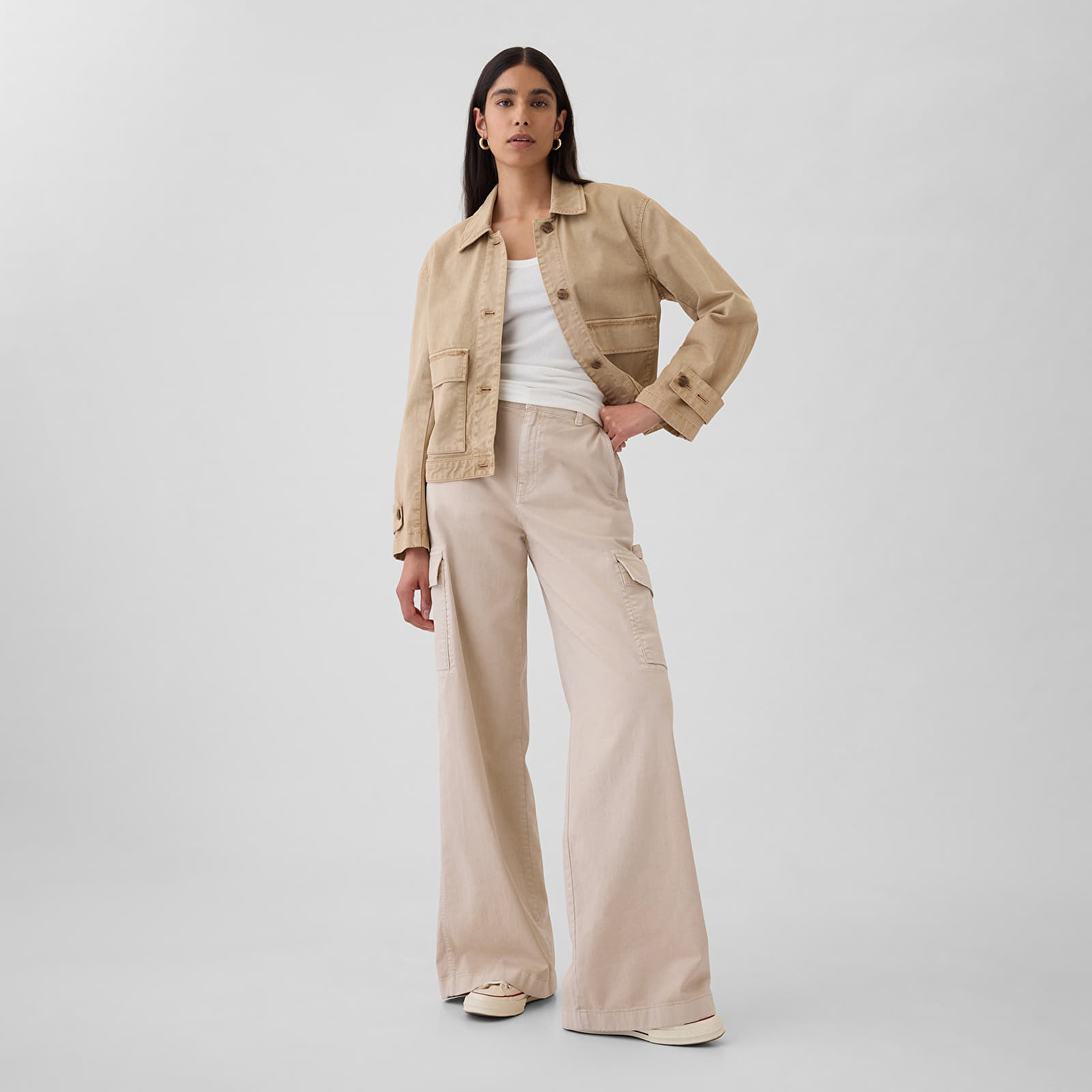 Women's Trousers GAP Baggy Cargo Bedrock