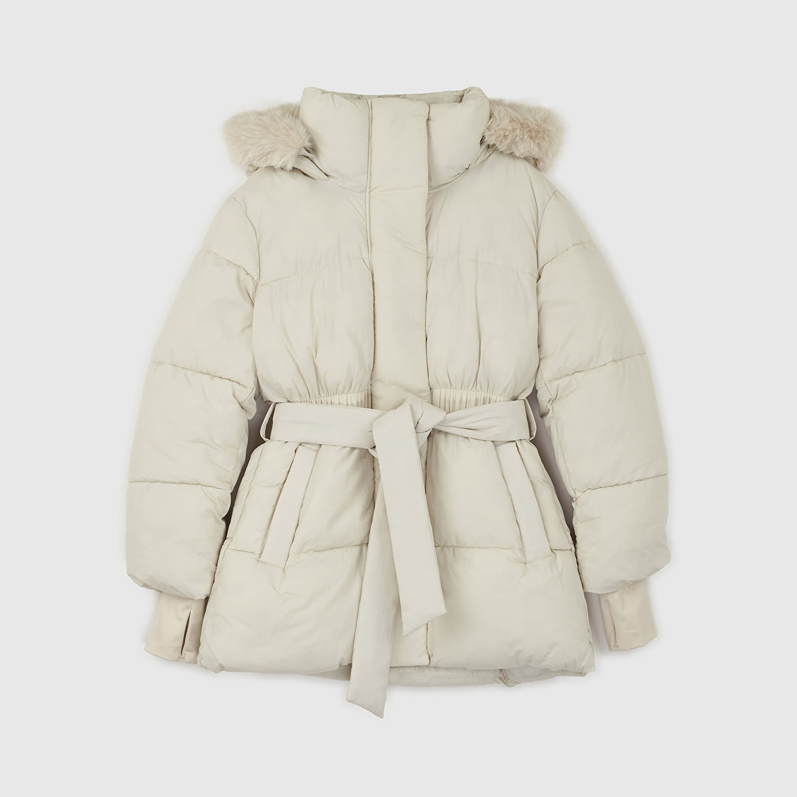 Γυναικεία σακάκια GAP Puffer Midi Coat Regular Grey