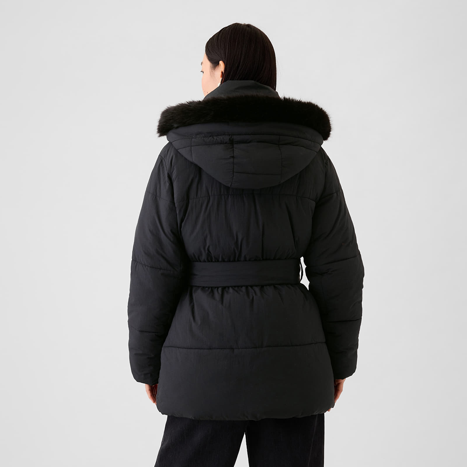 Gap black puffer jacket women's clearance