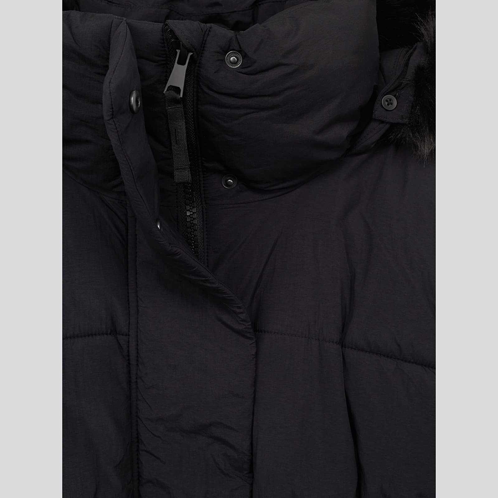 Women's jackets GAP Puffer Midi Coat Black