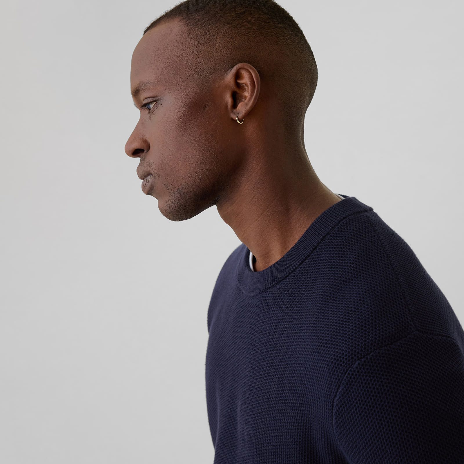 Ανδρικά πουλόβερ GAP Crew Texture Navy Uniform