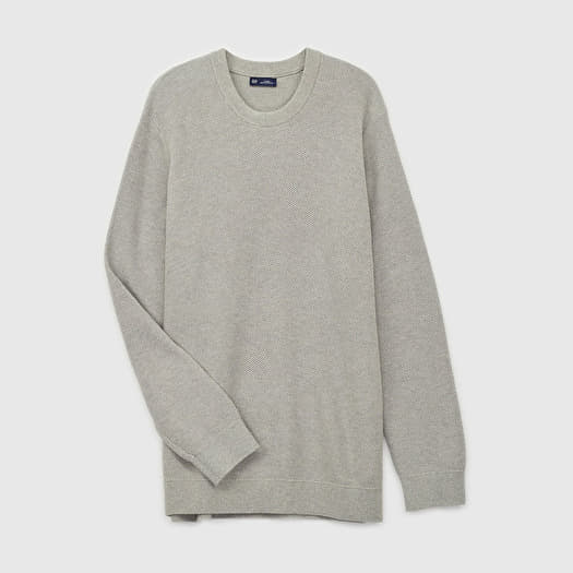GAP Crew Texture Light Grey Heather