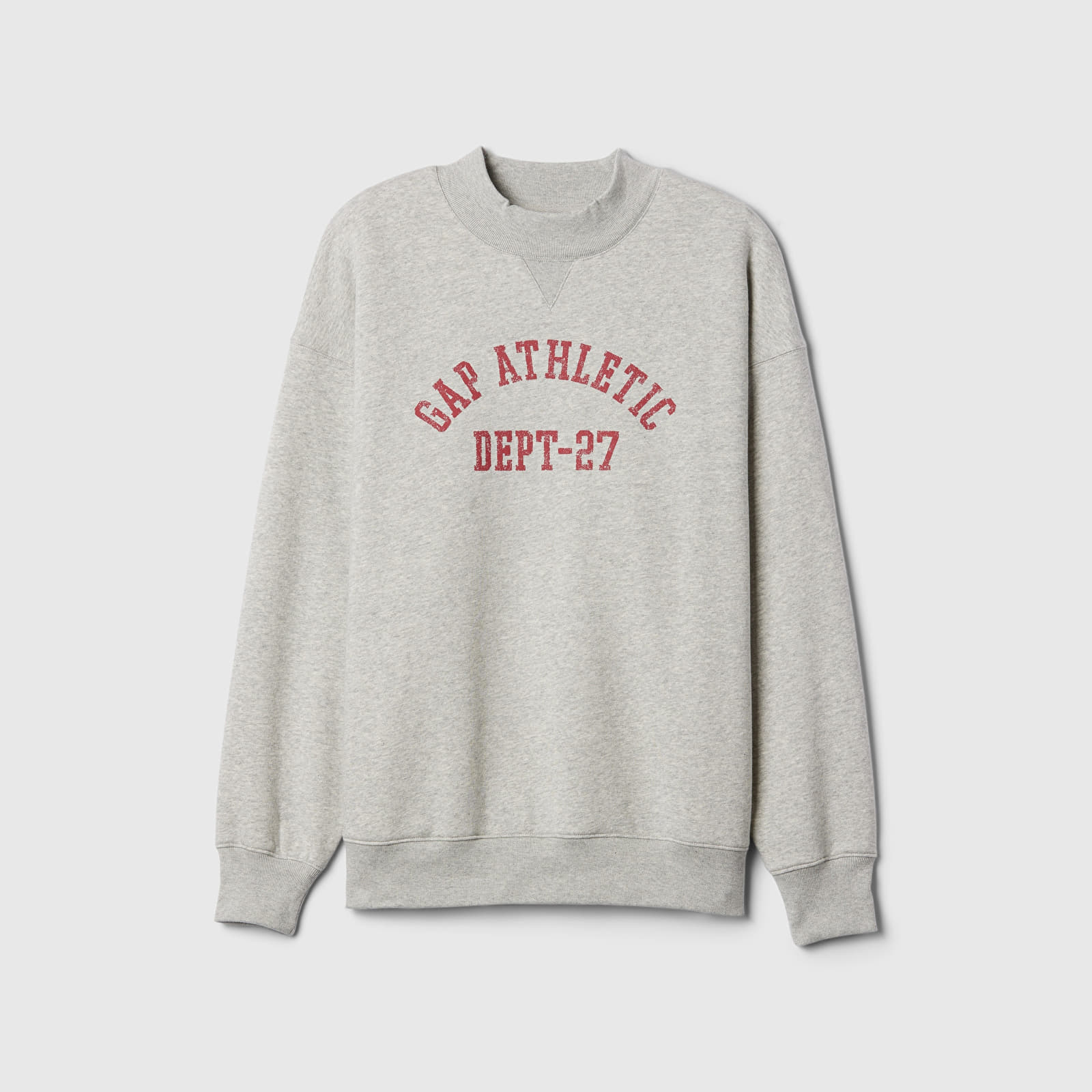 Felpe con cappuccio donna GAP Mockneck Pullover Light Heather Grey