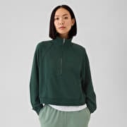 GAP Logo  Quarter Zip Essex Green