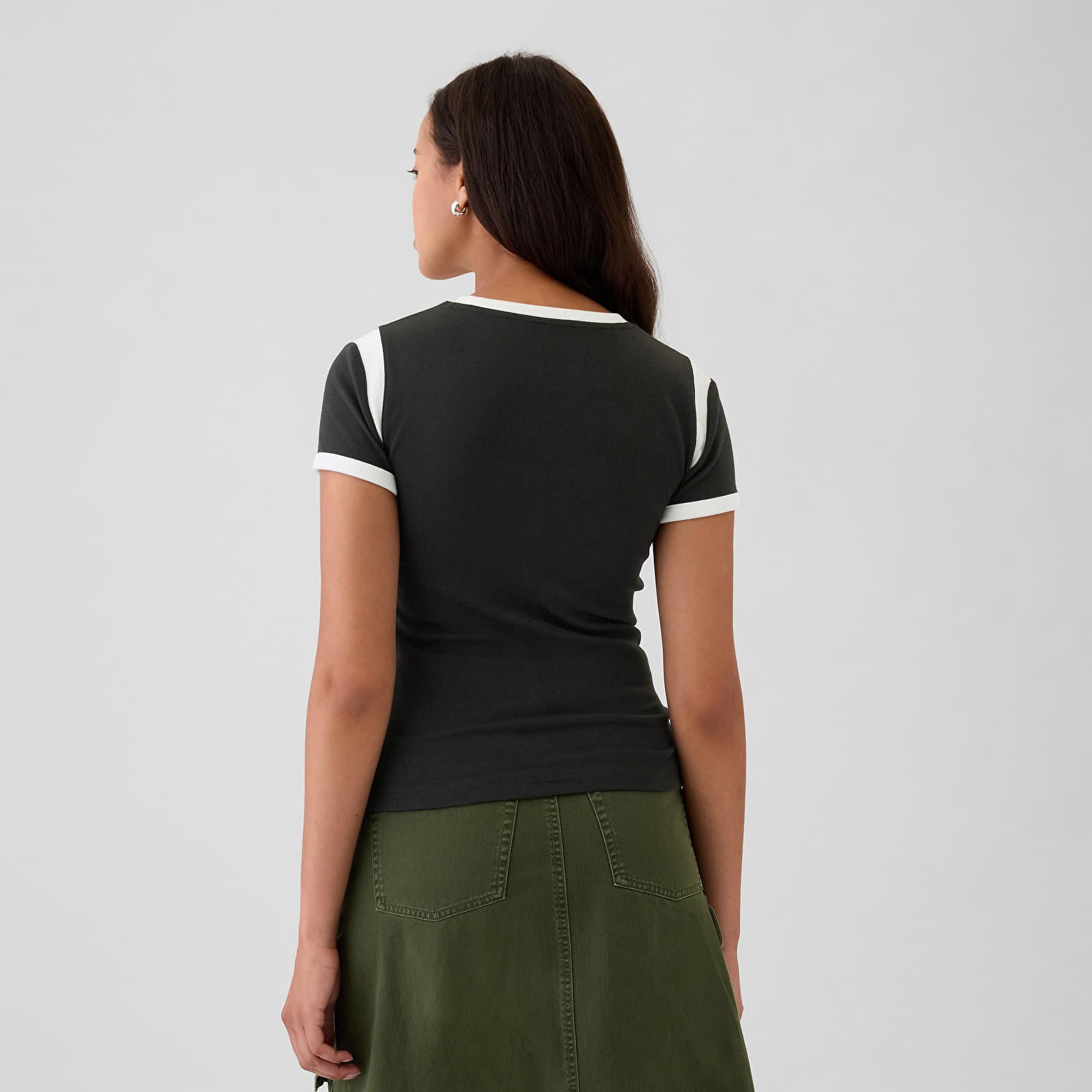 Women's T-shirts GAP Shortsleeve Logo Tee Black