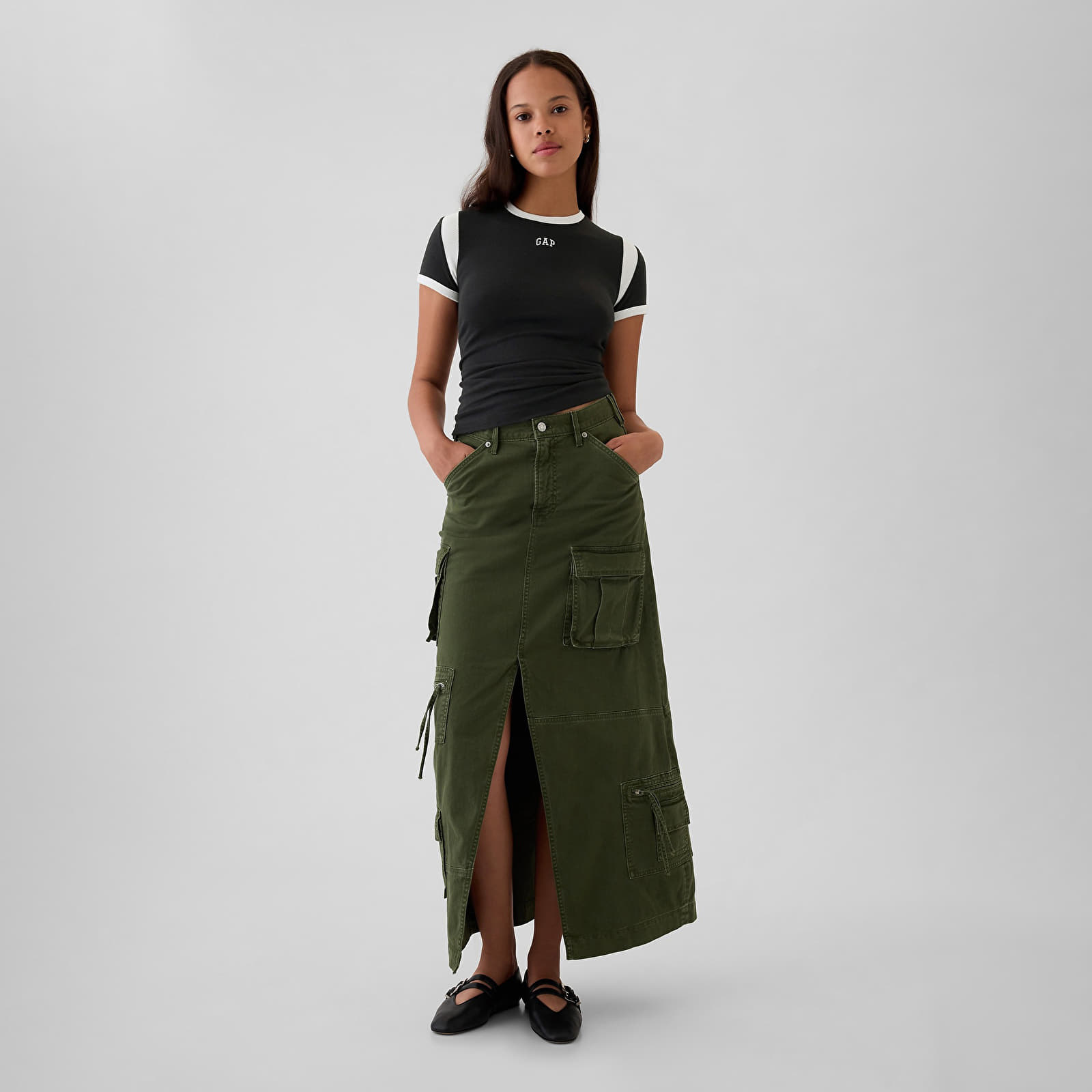Women's T-shirts GAP Shortsleeve Logo Tee Black