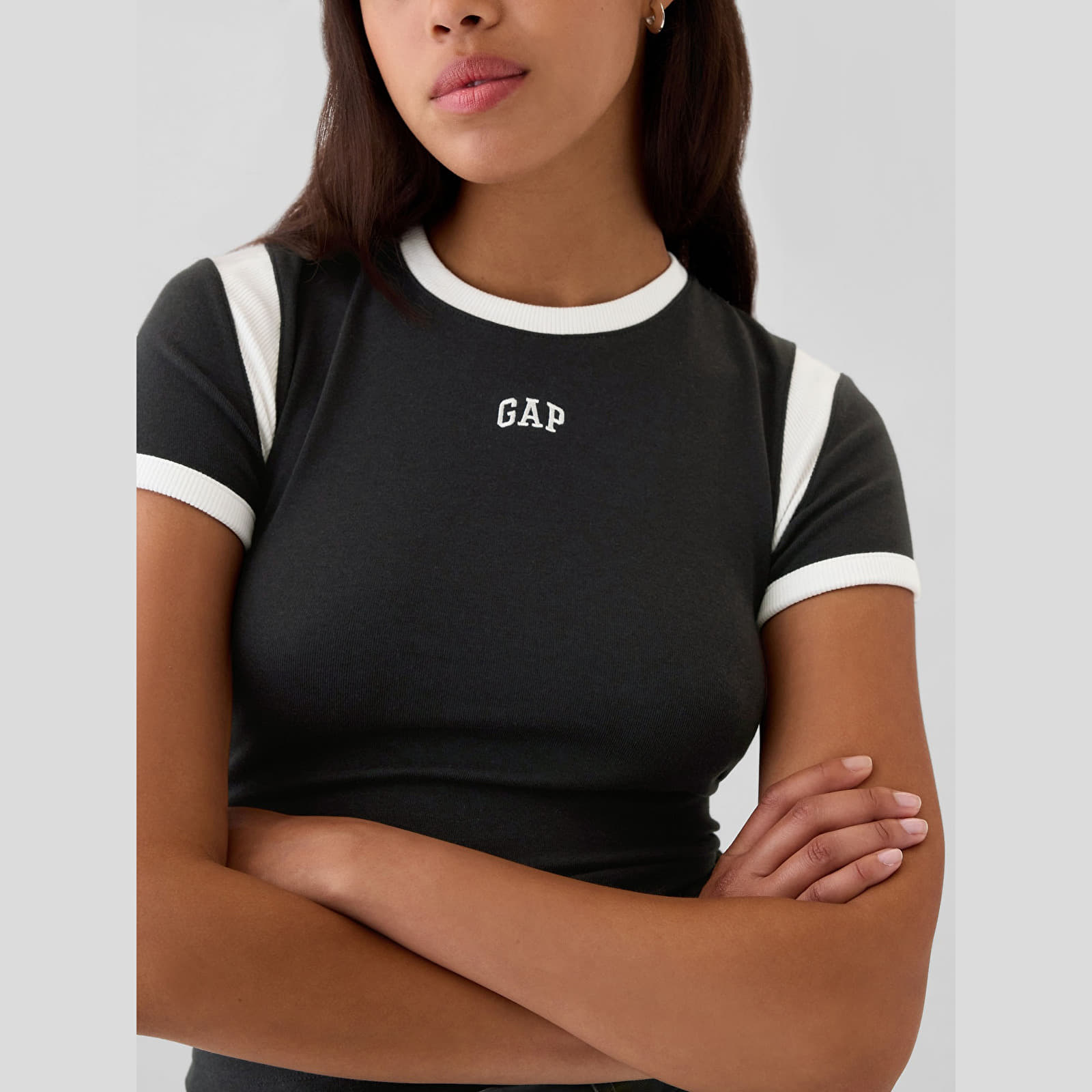 Women's T-shirts GAP Shortsleeve Logo Tee Black