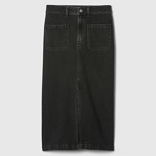 Skirts GAP Denim Midi Skirt Black Wash Queens