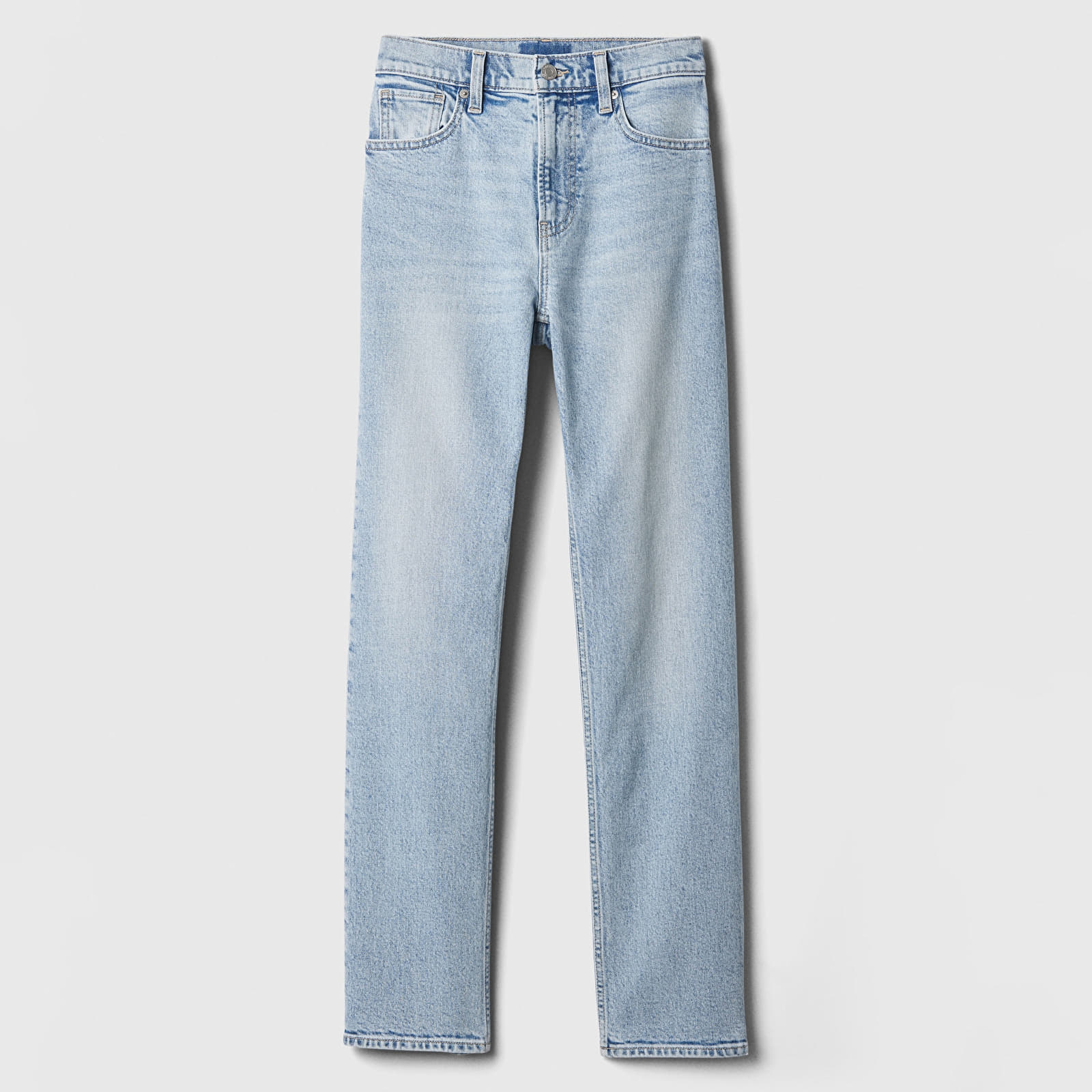 Дамски дънки GAP Denim Pants Straight Light Wash