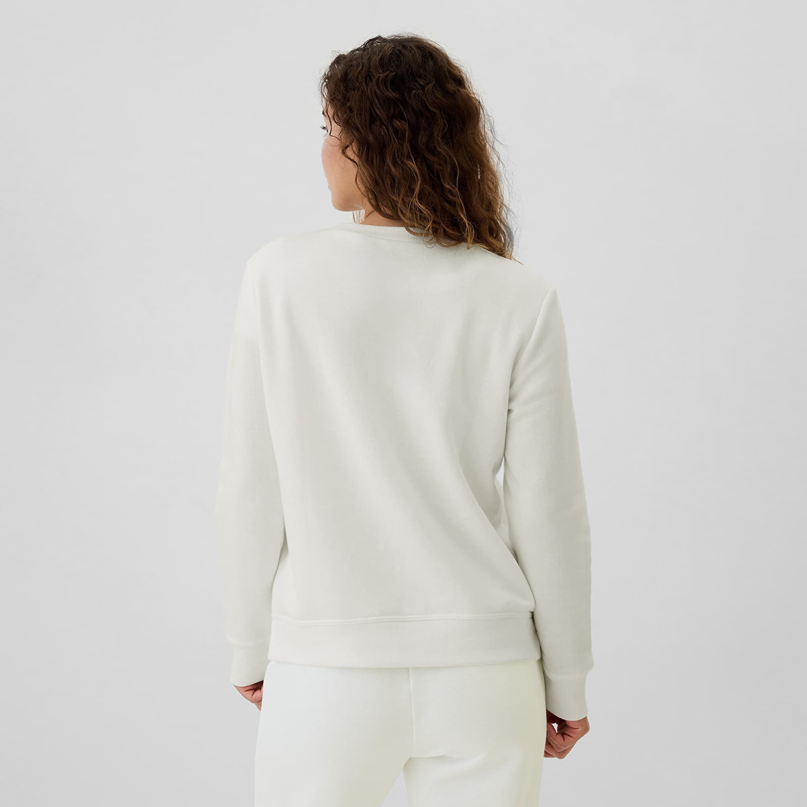 Dámské mikiny GAP Logo Sweatshirt New Off White
