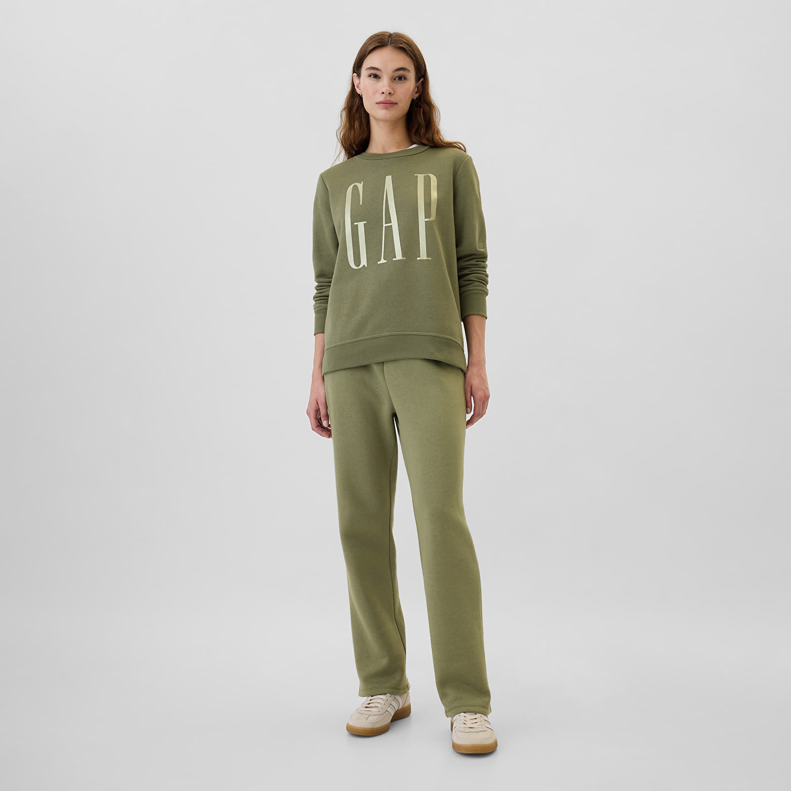 Gensere for kvinner GAP Logo Sweatshirt Walden Green