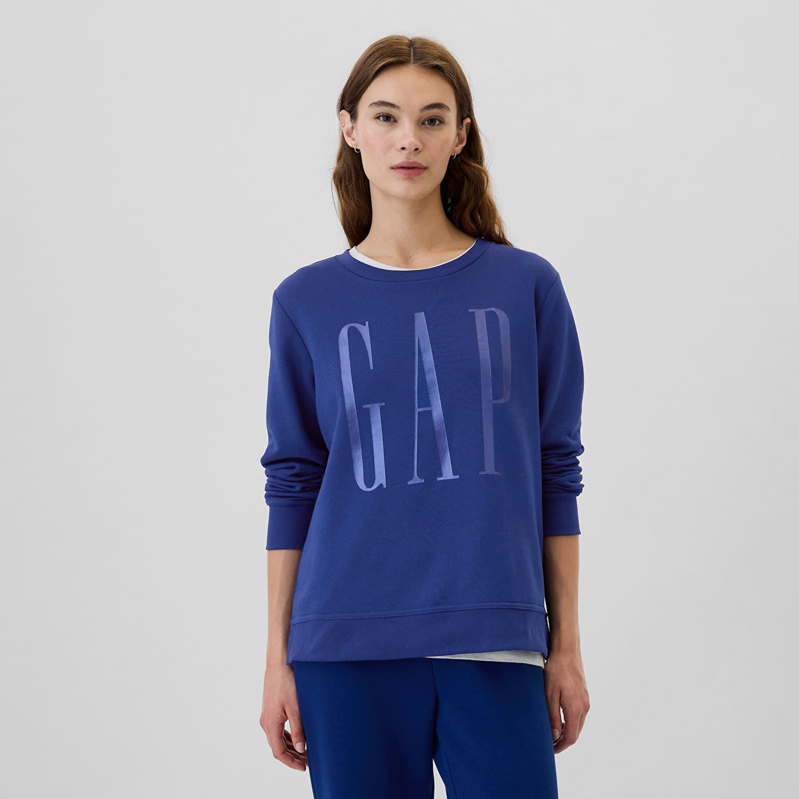 Women's Sweatshirts GAP Logo Sweatshirt Bellwether Blue