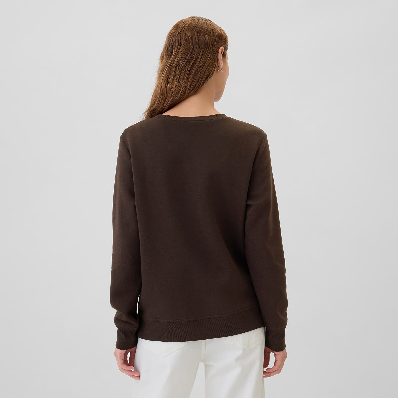 Women's Sweatshirts GAP Logo Sweatshirt Terra Brown