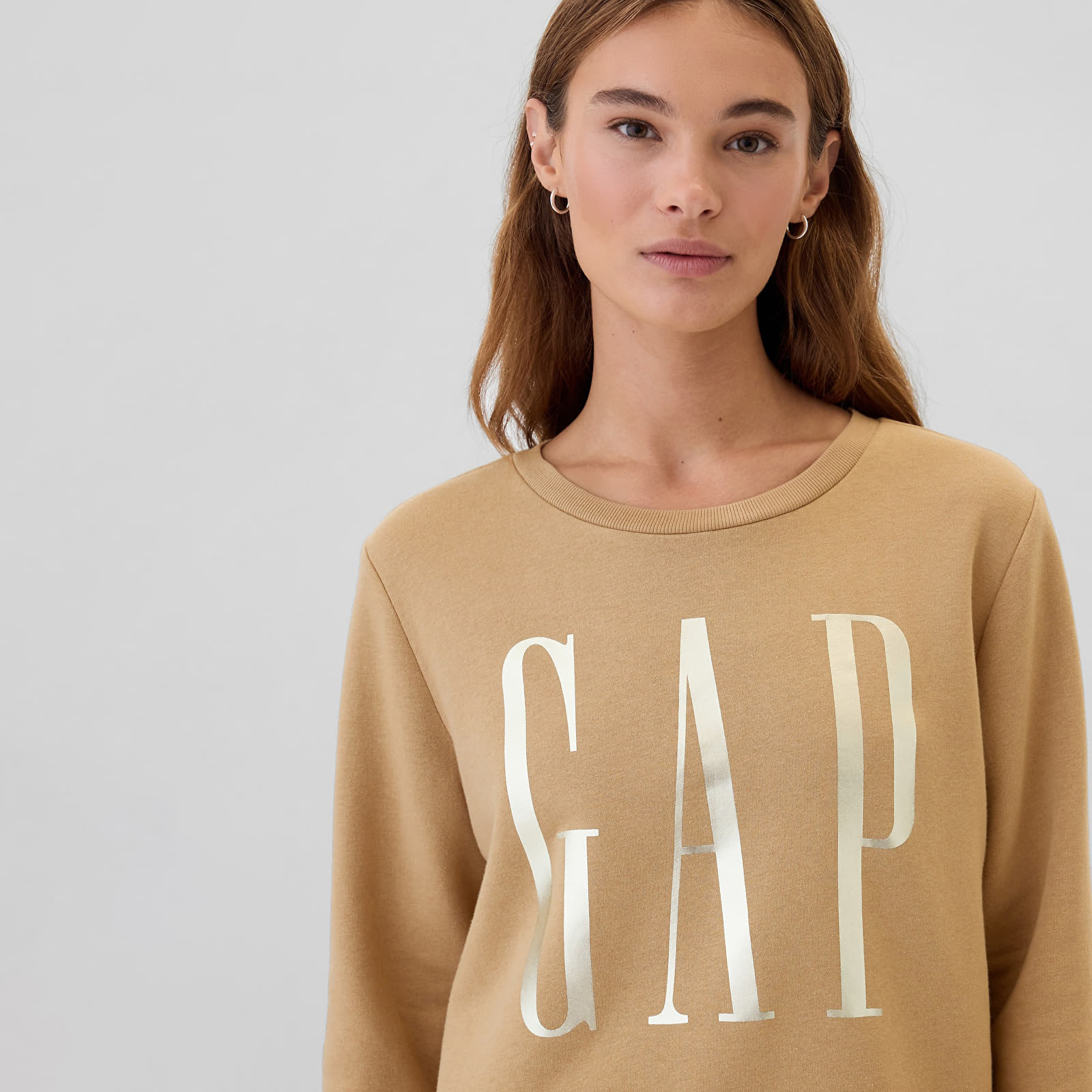 Dámské mikiny GAP Logo Sweatshirt Mojave