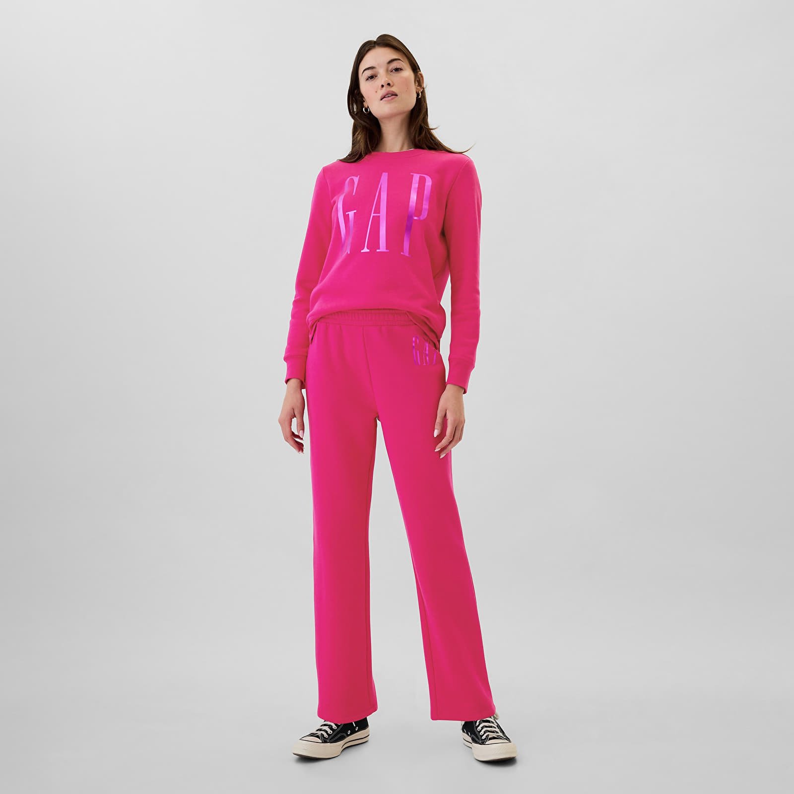 Dámské tepláky GAP Logo Pants Bright Beet