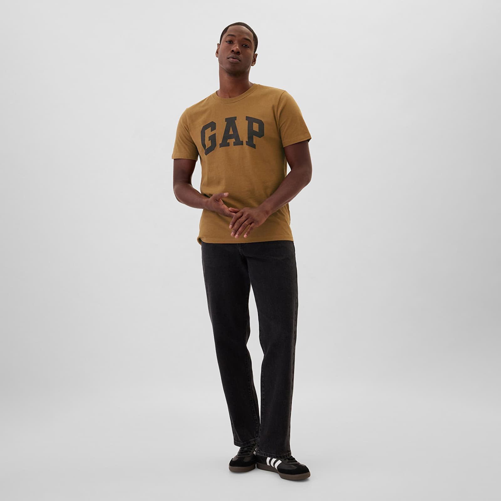 Men's T-shirts GAP Logo Tee Palomino Brown Global