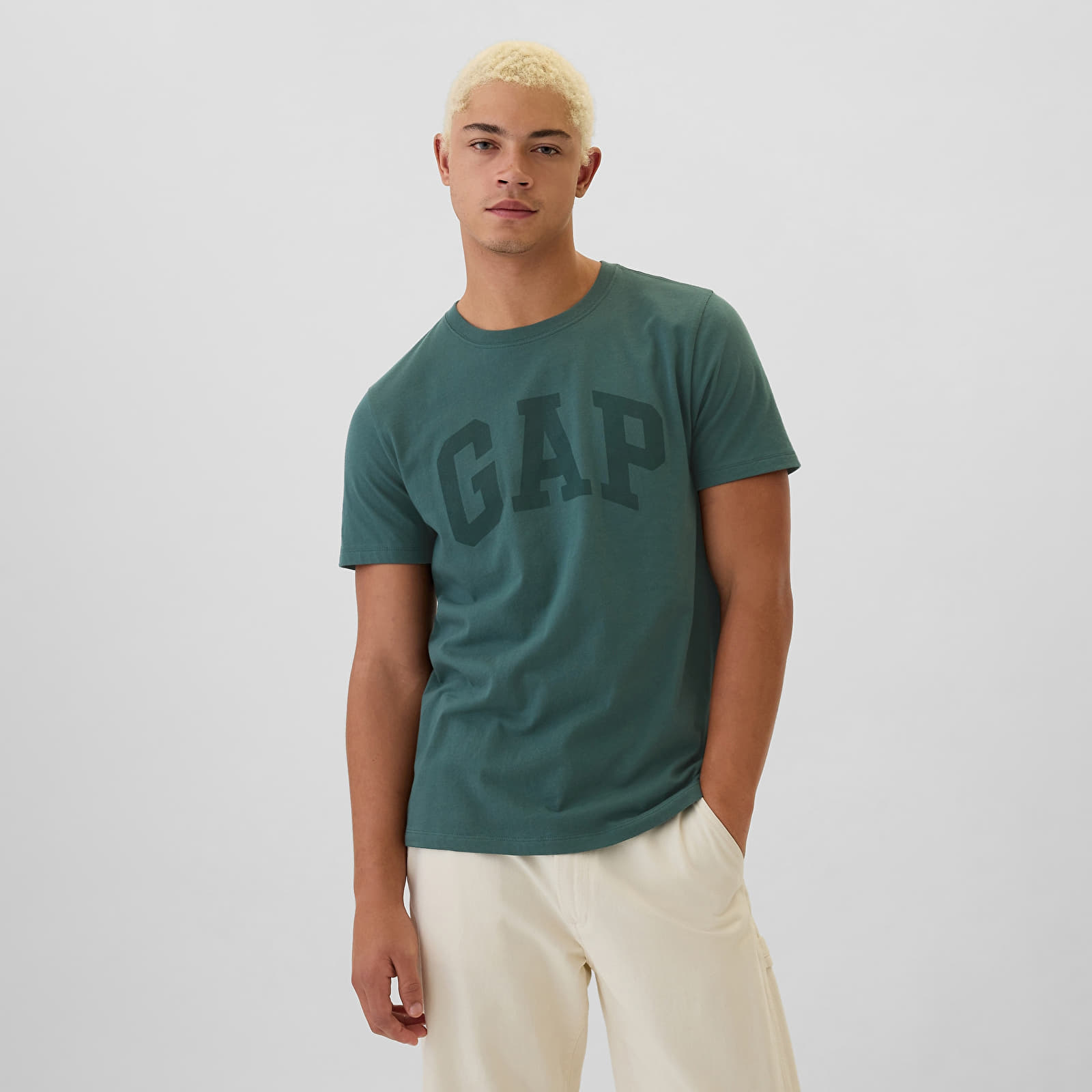 T-shirts hommes GAP Logo Tee Moores Green