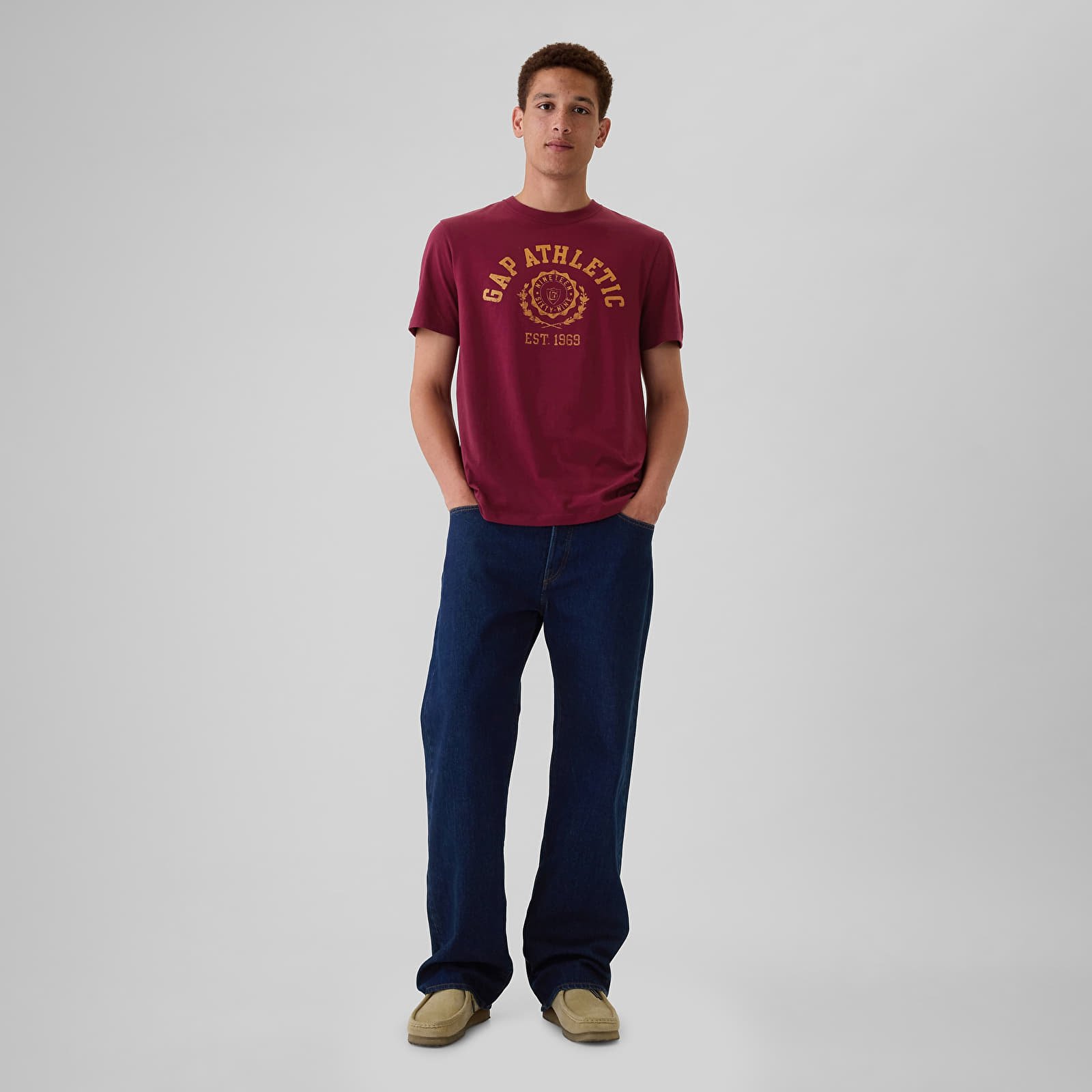 Camisetas hombre GAP Logo Tee Red Delicious