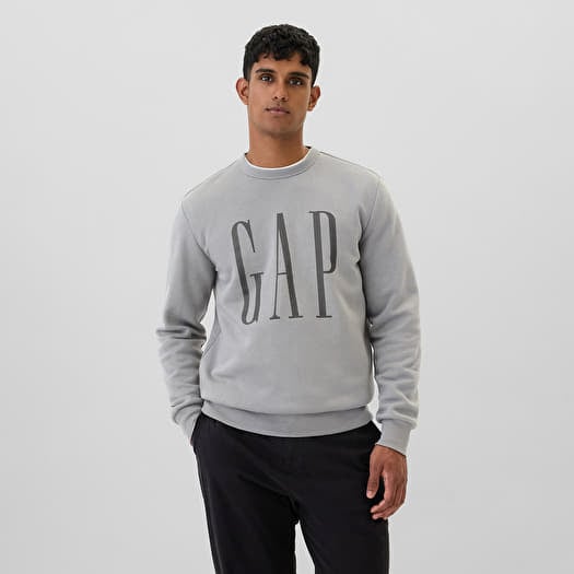 Pulóver GAP Fleece Sweatshirt Pilot Grey