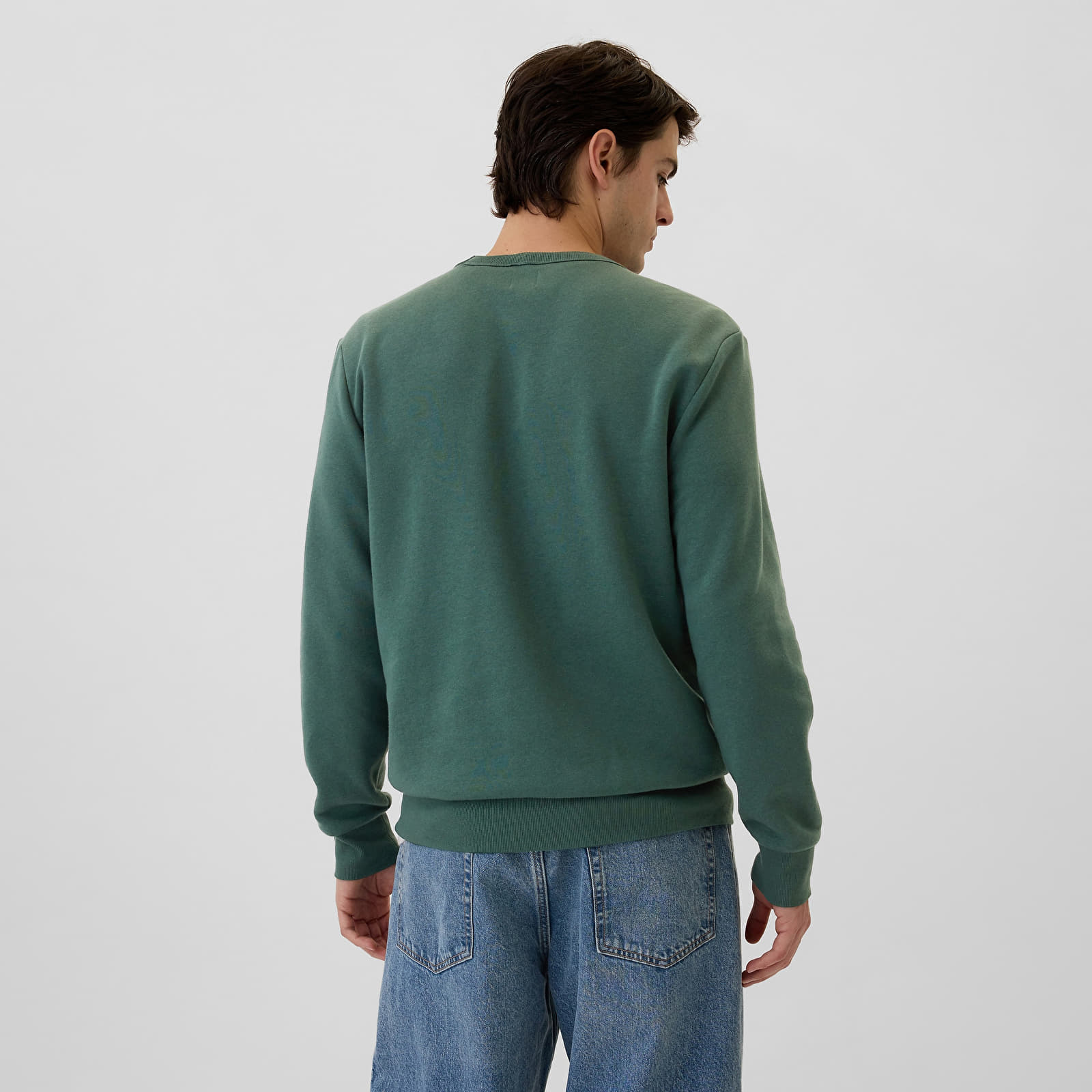 Herren-Sweatshirts GAP Fleece Sweatshirt Moores Green