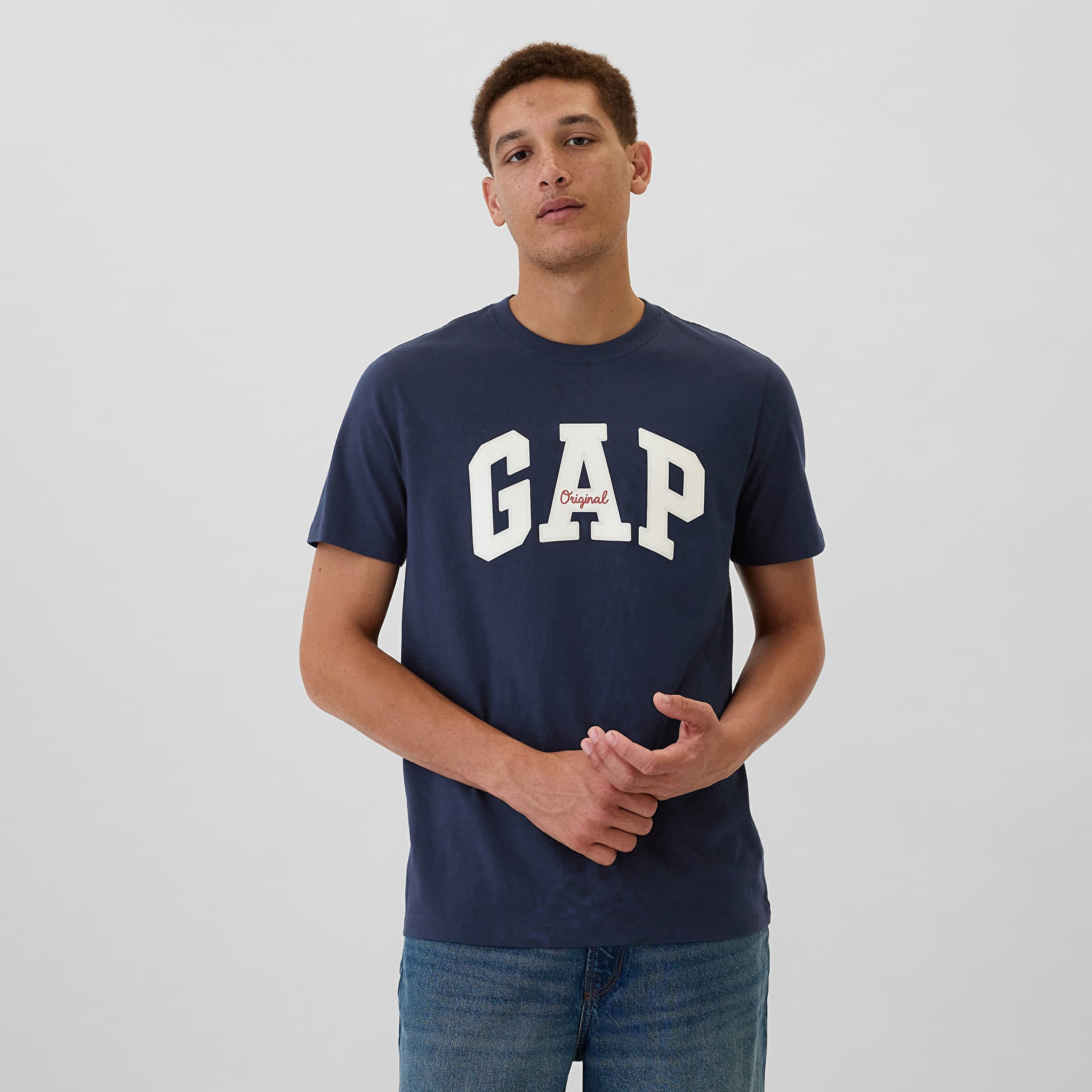 Camisetas hombre GAP Logo Tee Tapestry Navy