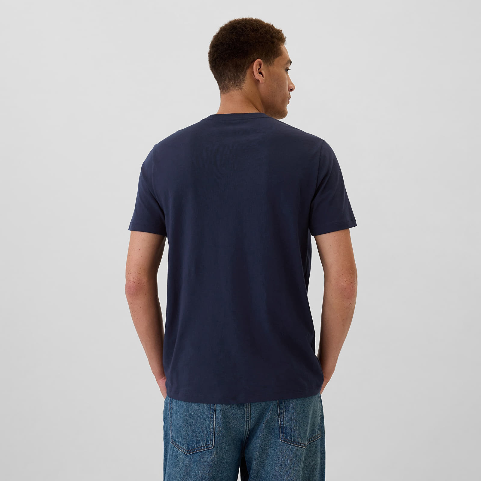 Camisetas hombre GAP Logo Tee Tapestry Navy