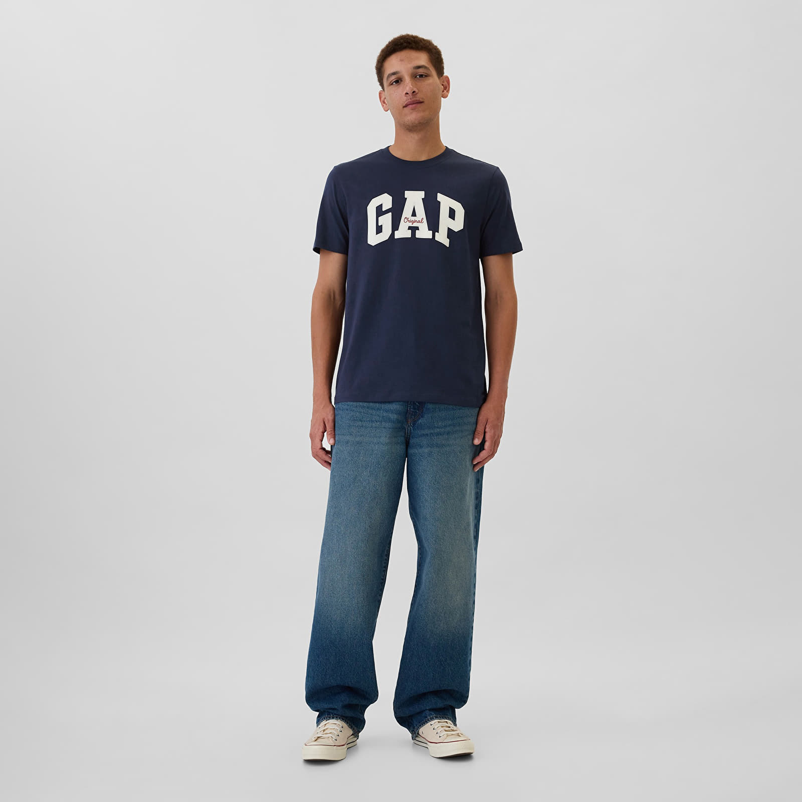 Camisetas hombre GAP Logo Tee Tapestry Navy