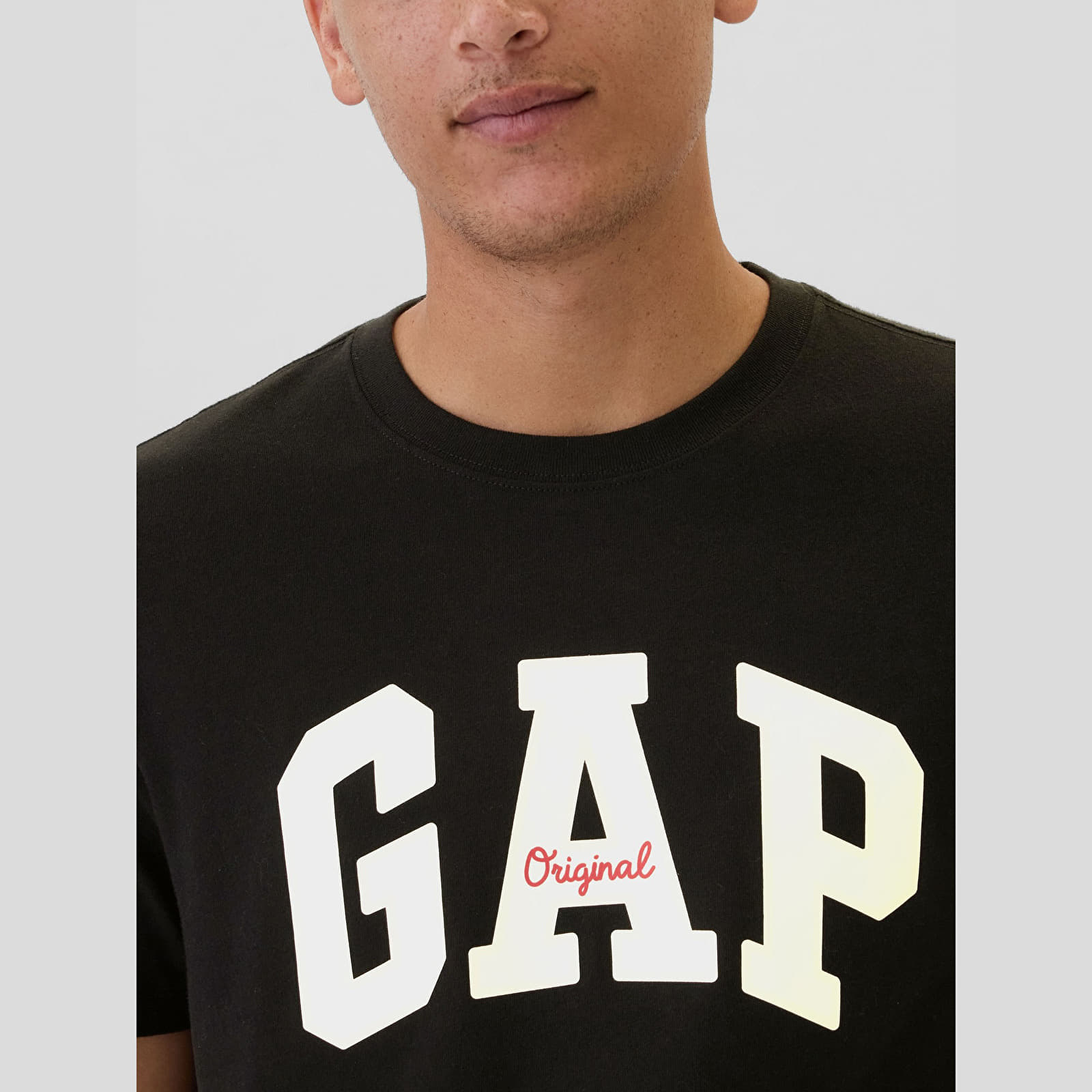 Heren T-shirts GAP Logo Tee True Black
