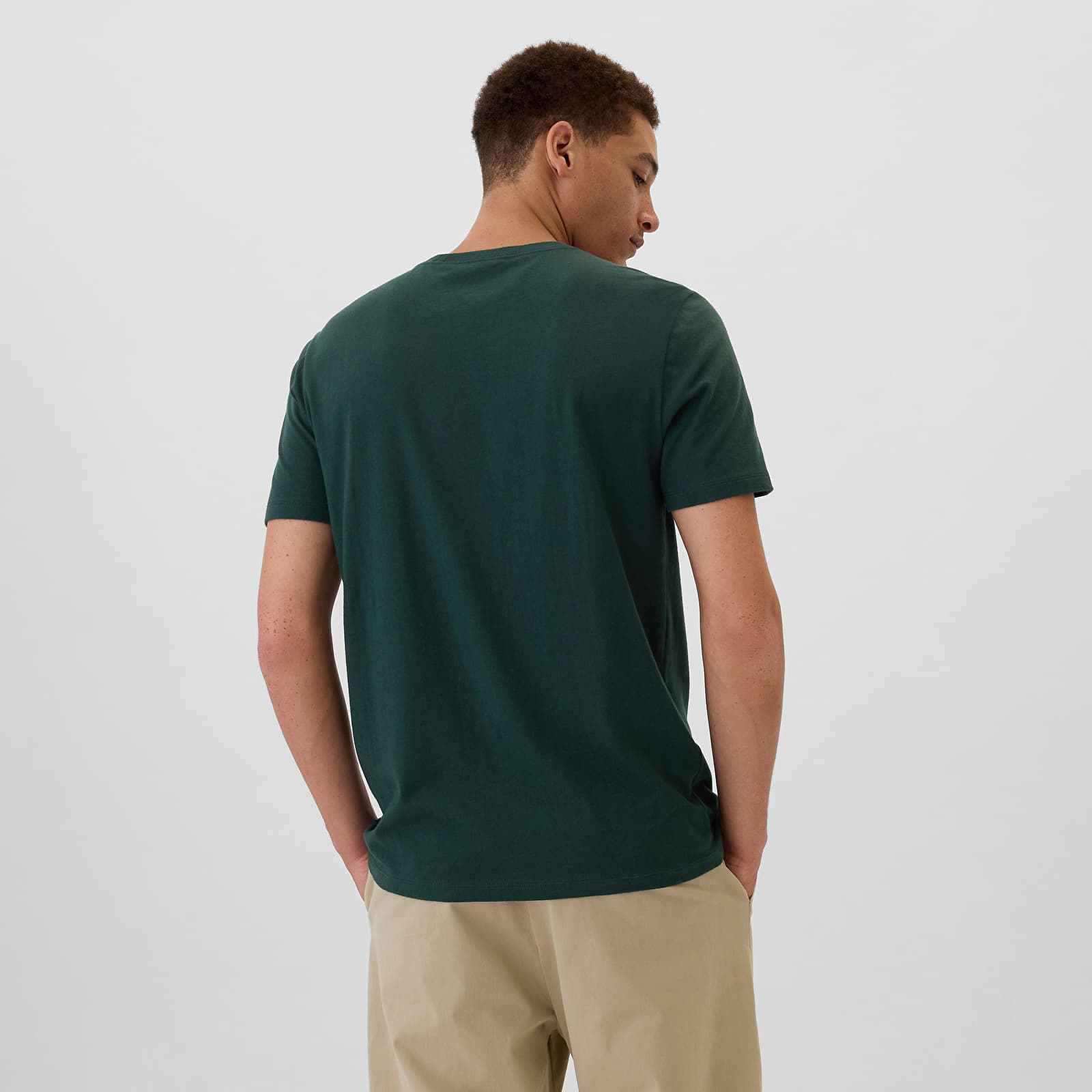 Camisetas de hombre GAP Mini Logo Tee Essex Green