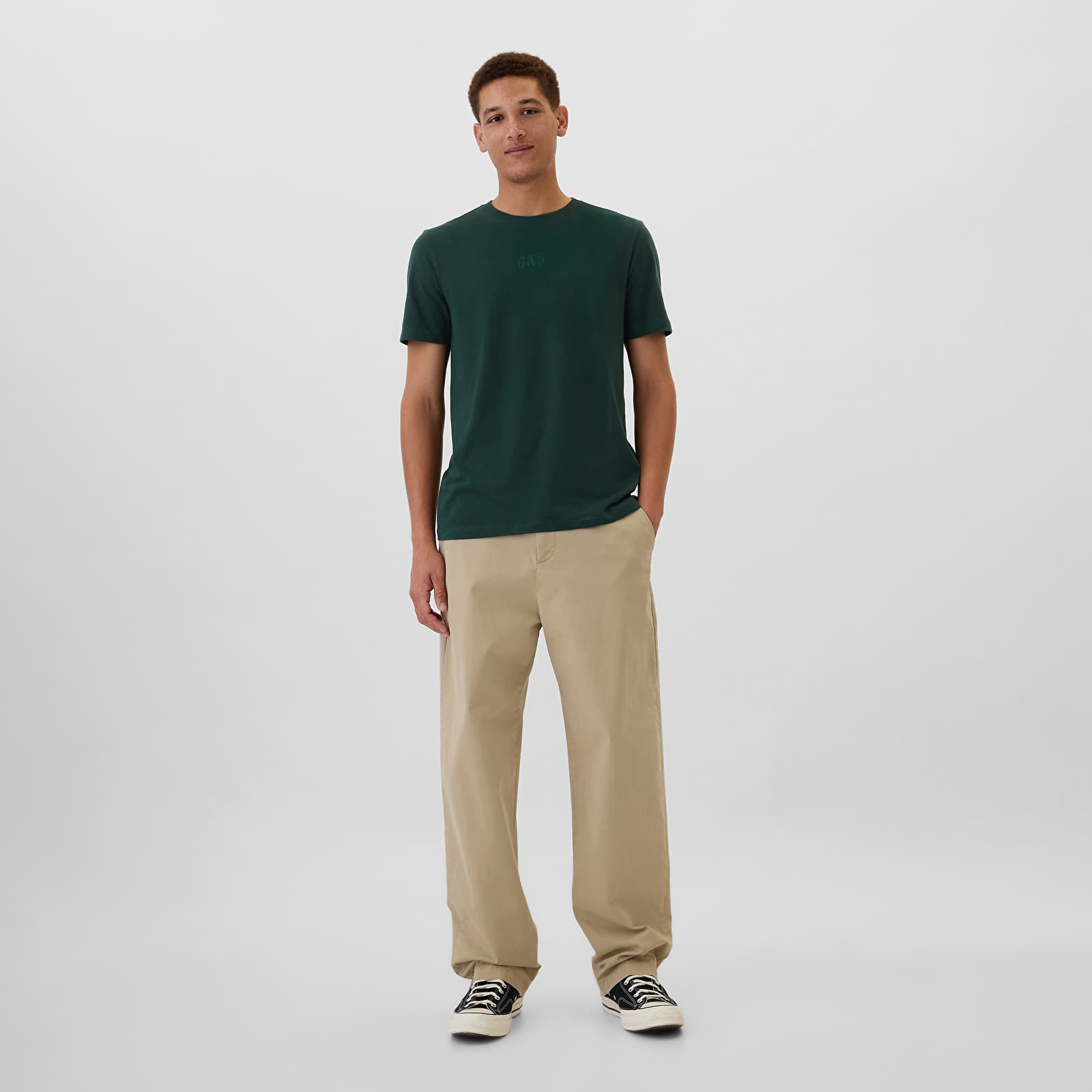 Camisetas de hombre GAP Mini Logo Tee Essex Green