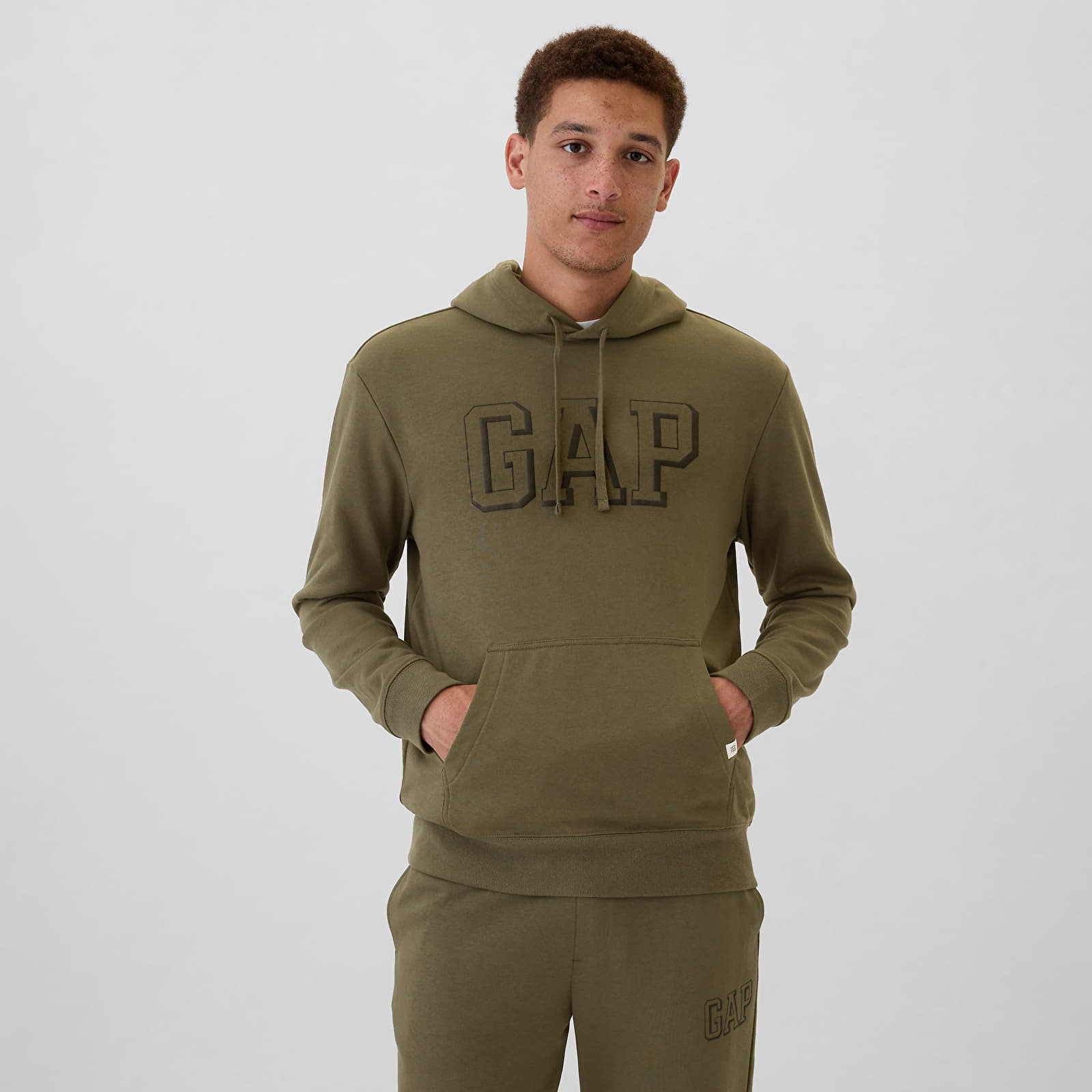 Men's sweatshirts GAP Gap Athletic Hoodie Olive Night