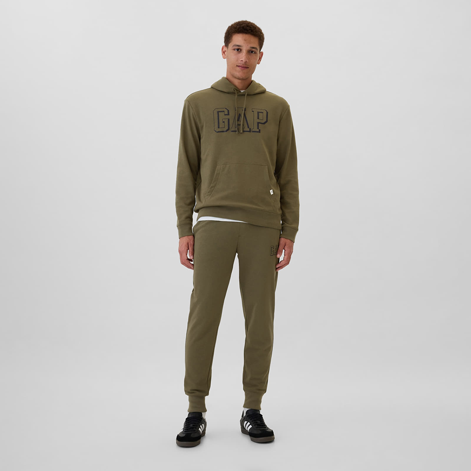 Men's sweatshirts GAP Gap Athletic Hoodie Olive Night