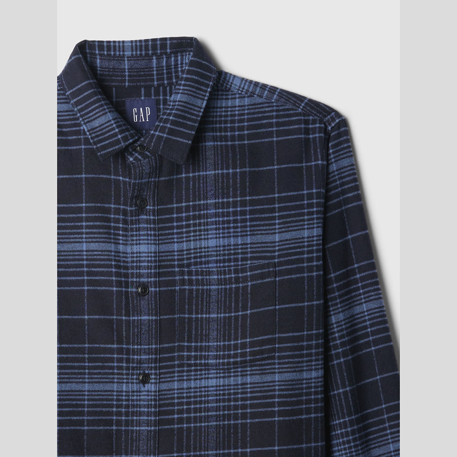 Men's shirts GAP Flannel  Shirt Tonal Blue Plaid