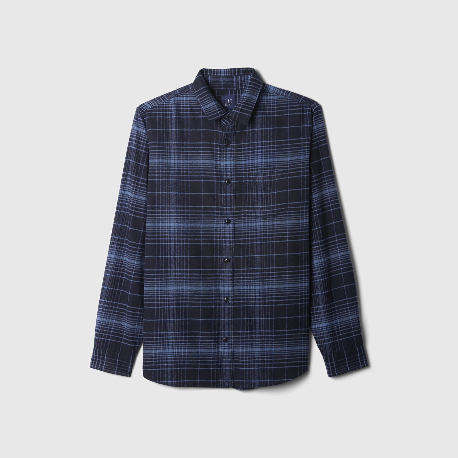 Men's shirts GAP Flannel  Shirt Tonal Blue Plaid
