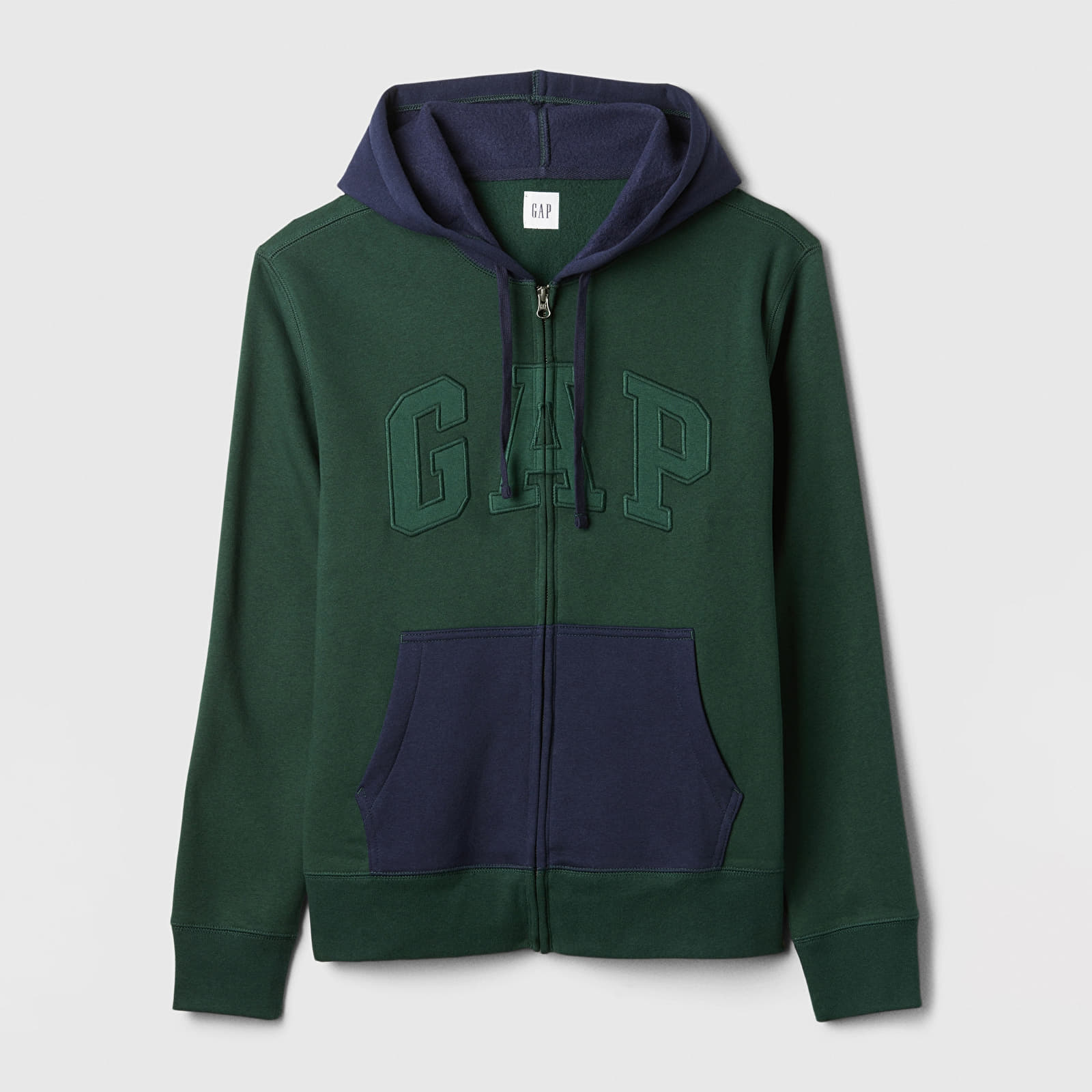 Men's sweatshirts GAP Logo Fullzip Hoodie Essex Green