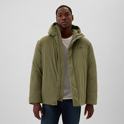 GAP Hooded Logo Parka Olive Night