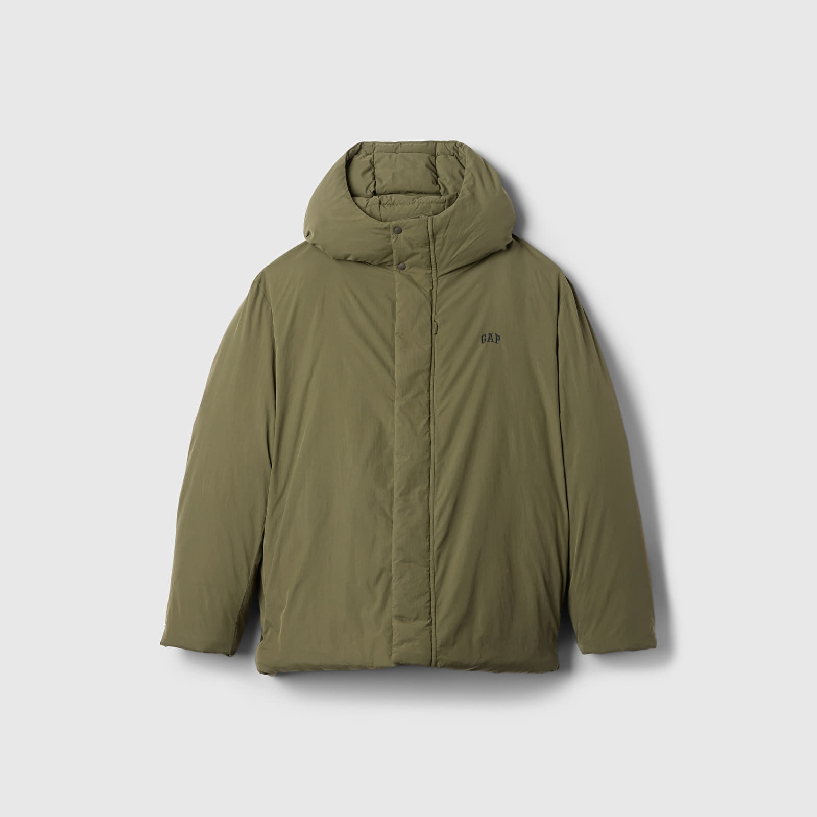 Ανδρικά σακάκια GAP Hooded Logo Parka Olive Night