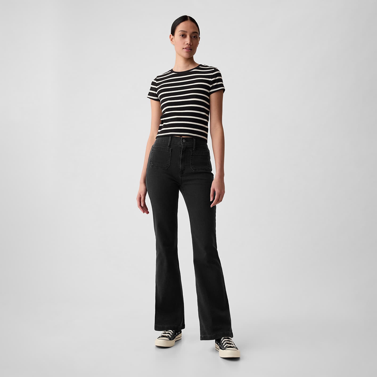 Blugi GAP Denim Pants Flare Basic Black W30