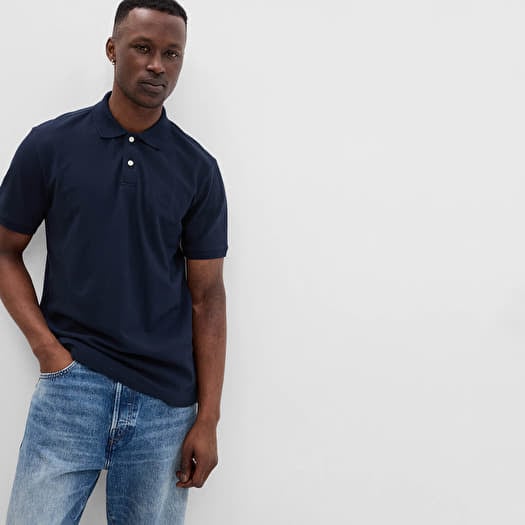 Φανελάκι GAP Logo Polo Tapestry Navy
