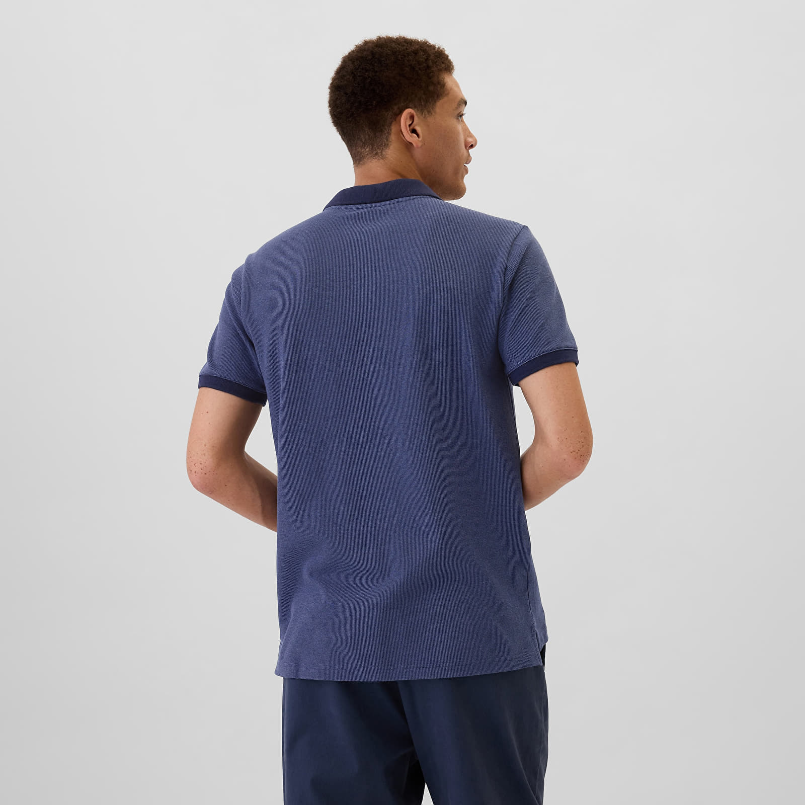 Camisetas hombre GAP Logo Polo Blue Eoe
