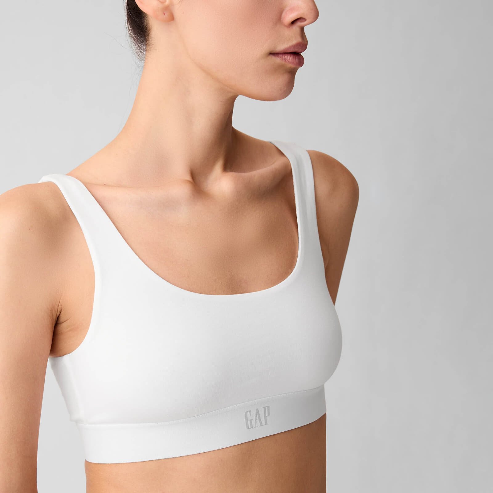 BHs GAP Logo Bralette Optic White
