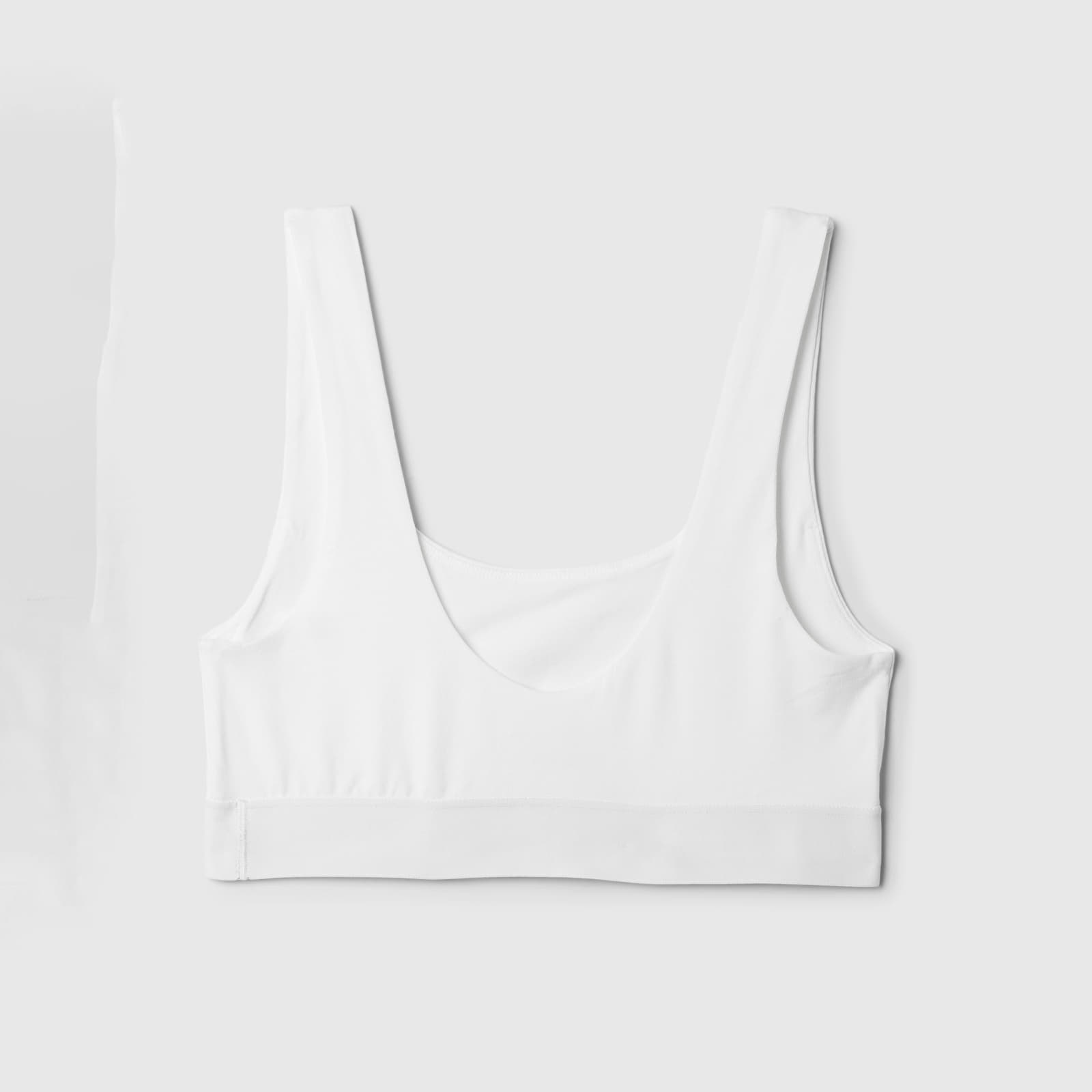 BHs GAP Logo Bralette Optic White