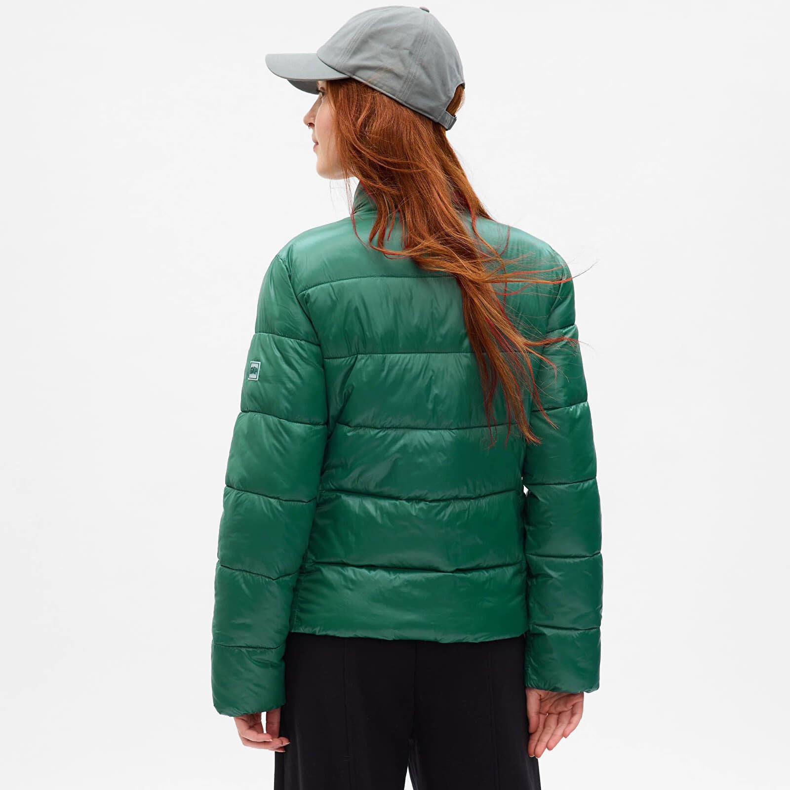 Ženske jakne GAP Logo Puffer Jacket June Bug