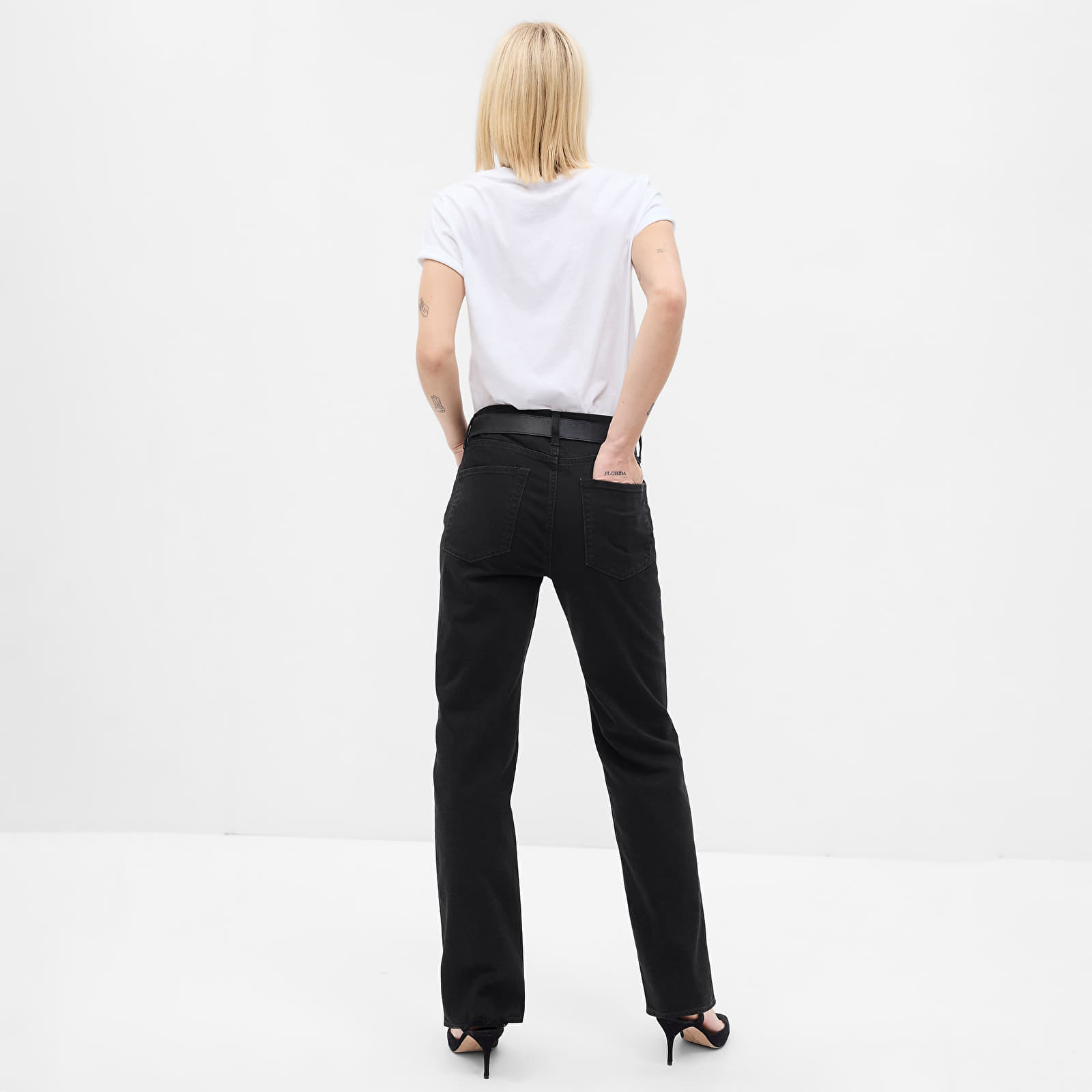 Women's jeans GAP Denim Pants Loose True Black