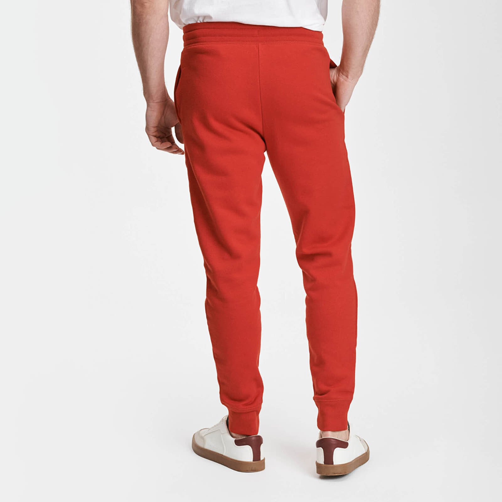 Gap red joggers deals