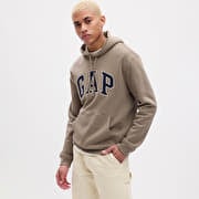 GAP Logo Pullover Hoodie Trigger Brown
