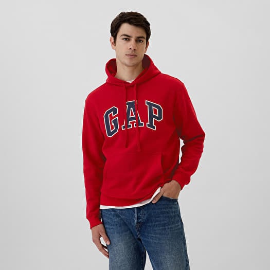 Sweatshirt GAP Logo Pullover Hoodie Red Apple
